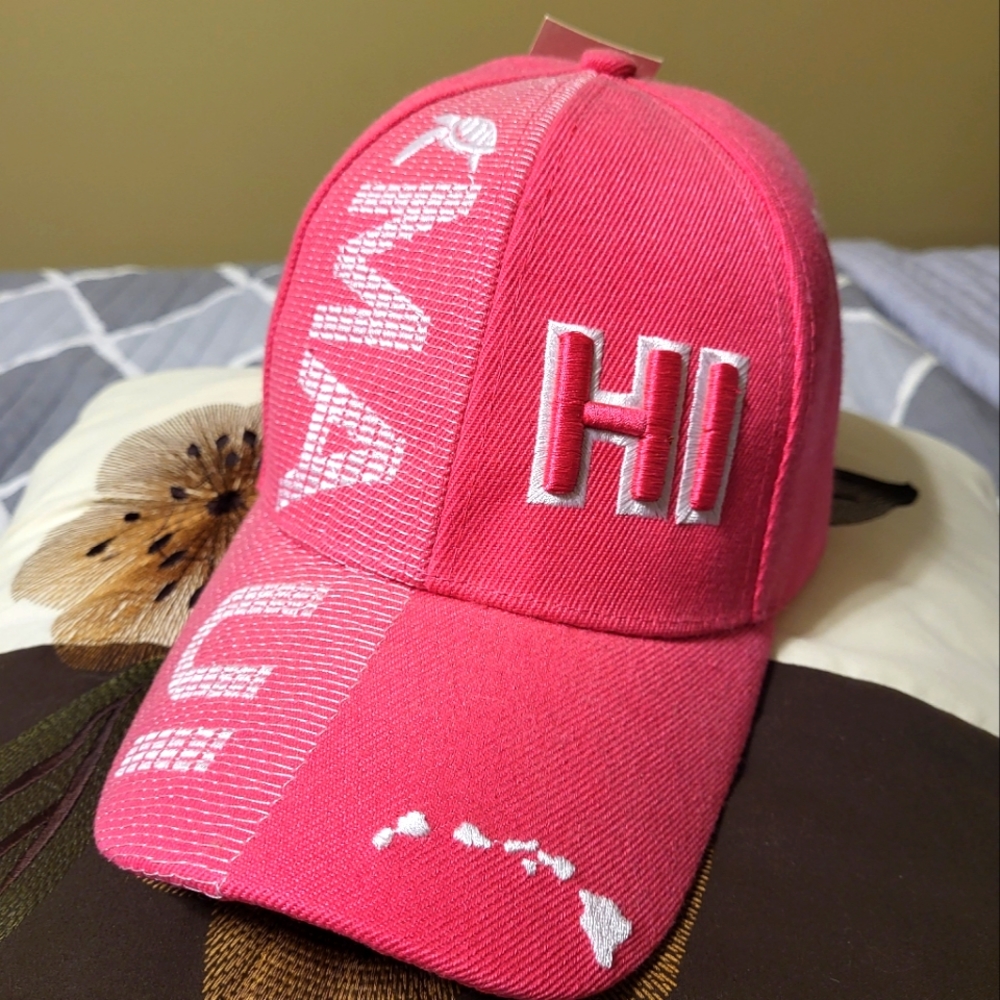 Maui, Hawaii hot pink cap